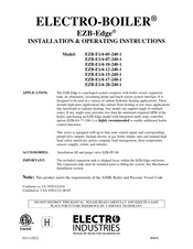 Electro Industries EZB-Edge EZB-E1/4-10-240-1 Installation & Operating Instructions Manual