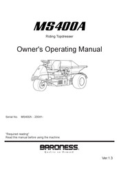 Baroness MS400A Owner's Operating Manual