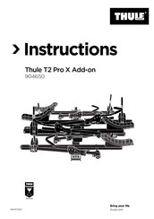 Thule T2 Pro X Add-on Instructions Manual