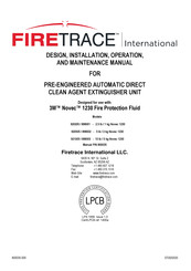 FIRETRACE 898003 Design, Installation, Operation, And Maintenance Manual