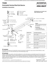 Assa Abloy ACCENTRA 7220 Installation Instructions Manual