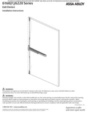 Assa Abloy 6220 Series Installation Instructions Manual