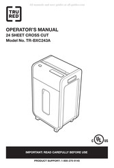 TRU RED TR-BXC243A Operator's Manual