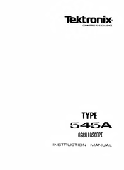 Tektronix 545A Instruction Manual