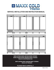 Maxx Cold MVR-23GDHC Service, Installation, And Instruction Manual