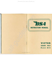 BSA Victor Grand Prix Instruction Manual
