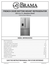 Brama BRFDR22C01SS Instruction Manual