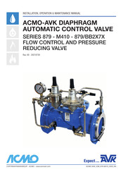 AVR ACMO-AVK 879 Series Installation, Operation & Maintenance Manual