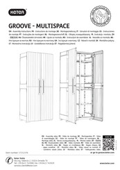 Keter GROOVE MULTISPACE Assembly Instructions Manual