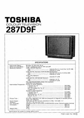 Toshiba 287D9F Manual
