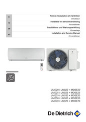 DeDietrich UMS 50 Installation And Service Manual