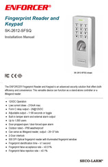 SECO-LARM SLI ENFORCER SK-2612-SFSQ Installation Manual