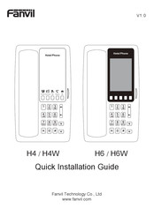 Fanvil H6 Quick Installation Manual