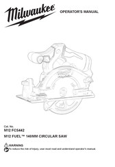 Milwaukee M12 FUEL FCS442 Operator's Manual