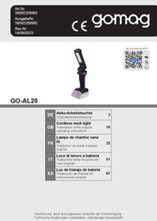 gomag 39092209982 Translation Of The Original Operating Instructions