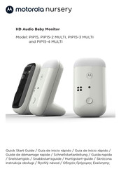 Motorola nursery PIP15 Quick Start Manual