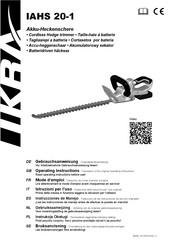Ikra IAHS 20-1 Operating Instructions Manual