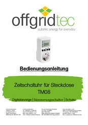 Offgridtec TM08 Owner's Manual