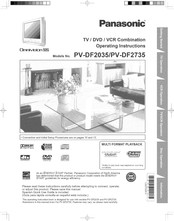 Panasonic Omnivision PV-DF2035 Operating Instructions Manual