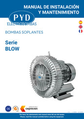 PYD Electrobombas BLOW Series Operating And Maintenance Manual