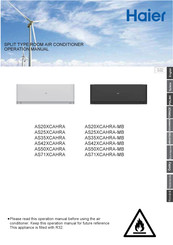 Haier AS42XCAHRA-MB Operation Manual