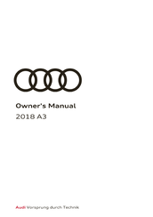 Audi A3 2018 Owner's Manual