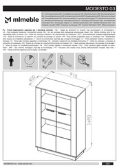 ML MEBLE MODESTO 03 Assembling Instruction