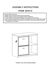Saint Birch BX4019 Assembly Instructions Manual
