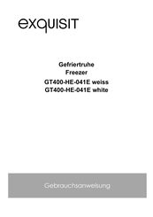 Exquisit GT400-HE-041E Manual