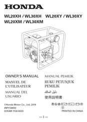 Honda WL20XH Owner's Manual