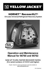 yellow jacket HORNET RecoverXLT Operation And Maintenance Manual
