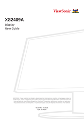 ViewSonic XG2409A User Manual