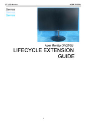 Acer XV270U Lifecycle Extension Manual