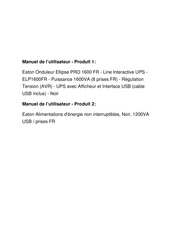 Eaton Ellipse PRO 1600 FR Installation And User Manual