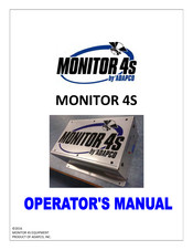 ADAPCO MONITOR 4S Operator's Manual