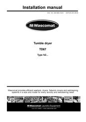 Wascomat TD67 Installation Manual