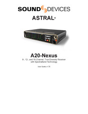 Sound Devices A20-Nexus User Manual