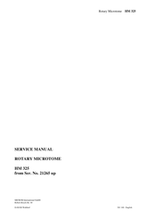 Microm HM 325 Service Manual