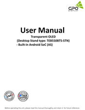 GPO Display TEB550BTS-STN User Manual