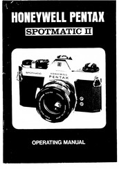 Honeywell Pentax Spotmatic II Operating Manual