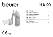 Beurer HA 20 Instructions For Use Manual
