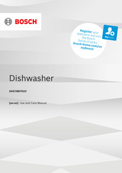 Bosch SHX78B75UC Use And Care Manual