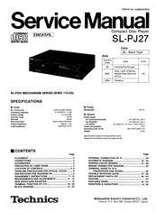 Technics SL-PJ27 Service Manual