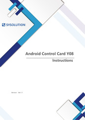 SYSOLUTION Y08-CH Instructions Manual