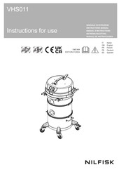 Nilfisk-Advance VHS011 Instructions For Use Manual