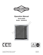 Briggs & Stratton 040496-02 Operation Manual