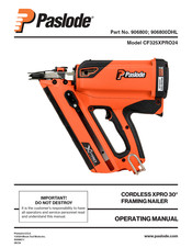 Paslode CF325XPRO24 Operating Manual