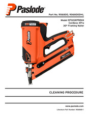 Paslode CF325XPRO24 Cleaning Procedure