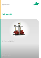 Wilo COF-2B32-150 Installation And Operating Instructions Manual