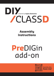 Hypex Electronics DIY CLASS D PreDIGin add-on Assembly Instructions Manual